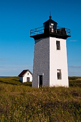 Wood End Lighthouse on Beach Grass in Provincetown